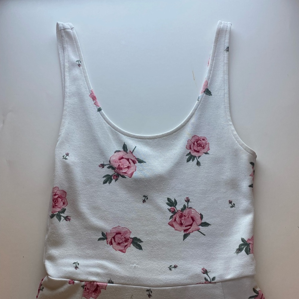 Pink Floral Mini Dress